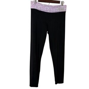 Vintage Y2K Victoria's Secret PINK Rhinestone Fold Over Yoga Ankle Pants Medium